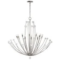 Capital Lighting 431701PN Audra - Chandelier 10 Light Polished Nickel