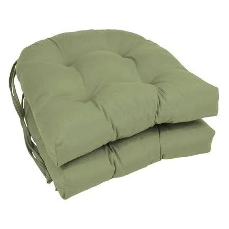 Indoor/Outdoor Dining Chair Cushion Charlton Home Fabric: Sage