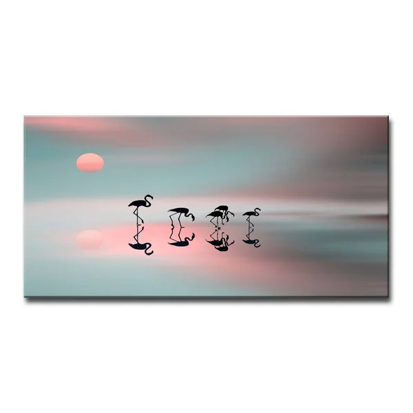 Ready2HangArt Family Flamingos Canvas Wall Art
