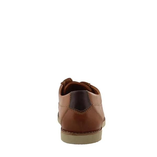 Clarks Men's Raharto Plain Toe Oxford Shoes - Dark Tan, 9 M