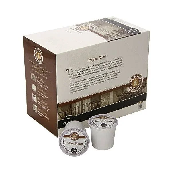 Barista Prima Dark Roast Extra Bold Coffee K-Cup Italian Roast 96 Count