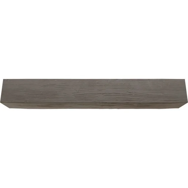 Ekena Millwork BMSD2C0040X080X096HD 4x22W x 8x22H x 8&L 2-Sided (L-beam) Sandblasted Endurathane Faux Wood Ceiling Beam - Natural