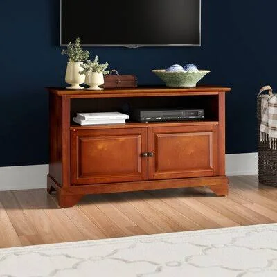 Three Posts Osborn TV Stand for TVs Up to 48x22 Color: Classic Cherry