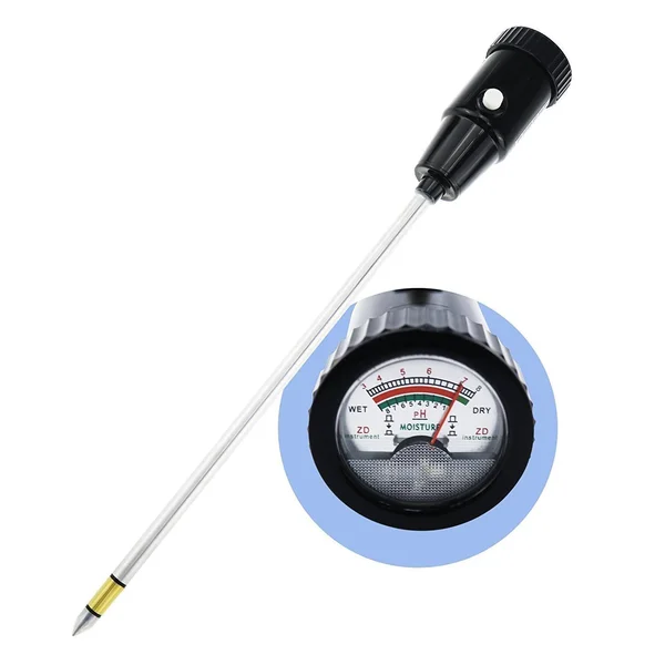 Tekcoplus Durable Soil Ph & Moisture Meter with Long Probe 11.6 Inches 295mm Gardening for