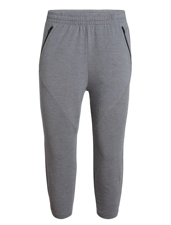 Icebreaker Women's Cool-Lite Momentum 3Q Pant - Large - Fossil - Snow Heather