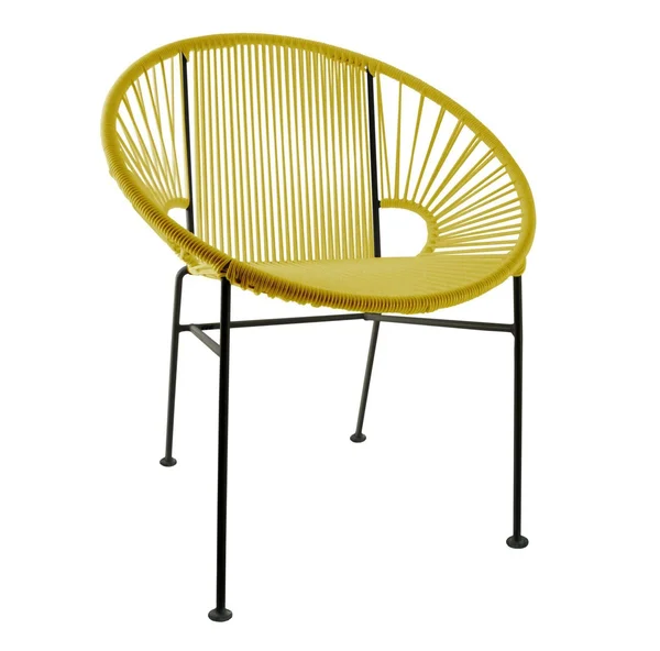 Innit Designs Concha Chair - Black Frame, Yellow