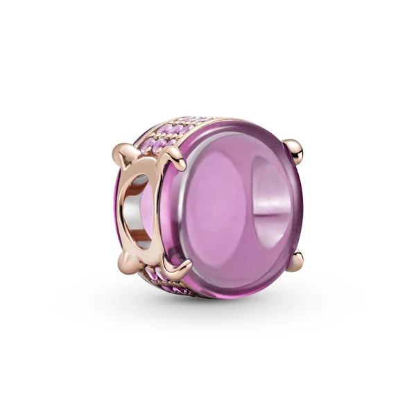 Pandora Colours Pink Oval Cabochon Charm - 789309C02