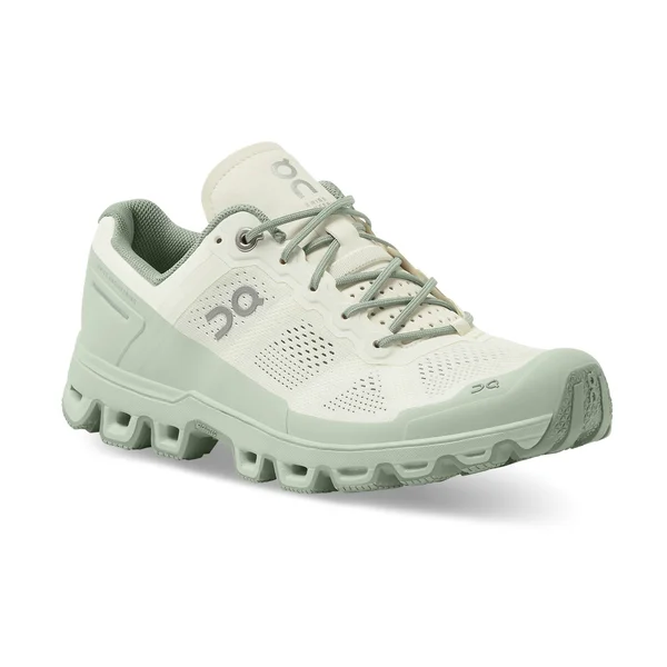 on Cloudventure Women's Running Shoes White/Moss : 6 M