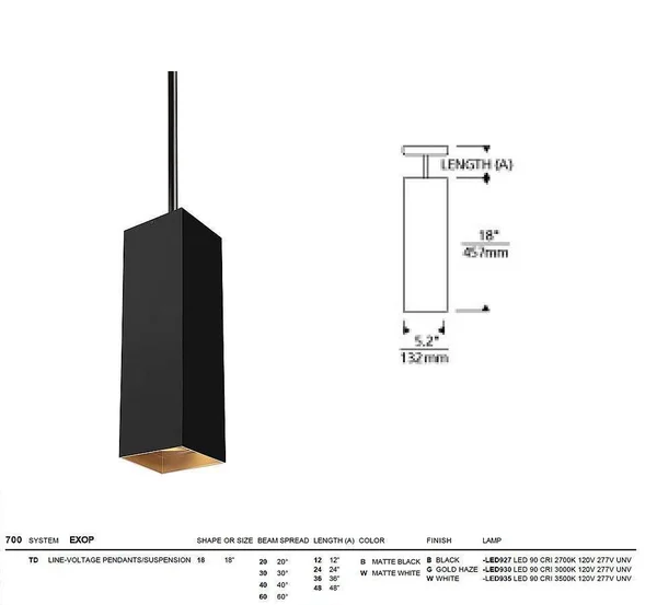 Tech Lighting - 700TDEXOP184860WW-LED935 Exo LED Pendant