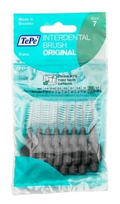 TEPE Space Brush Original 1.3 mm 8 Pcs Made in Sweden