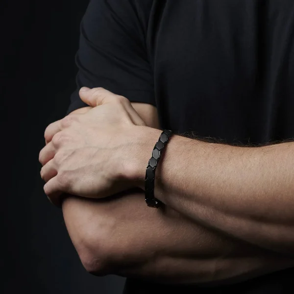 Black Titanium Bracelet - Fort Tempus - Men