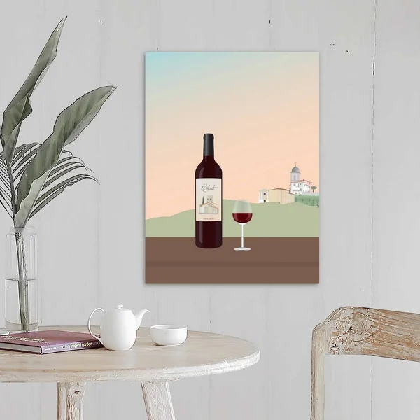 Tuscan Wine I, Canvas Wall Art, 18x24, Great Big Canvas
