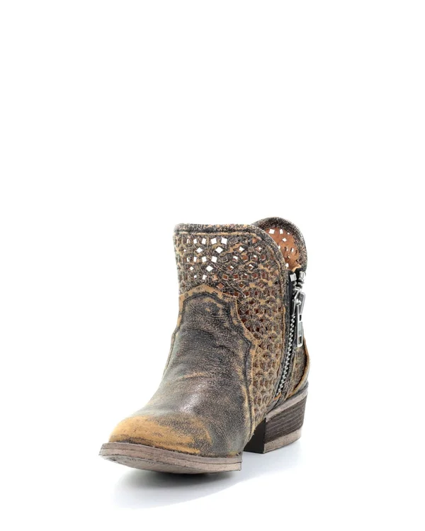 Corral Boots Q5021 Cowboy Boots Black/Yellow : 9.5 B - Medium