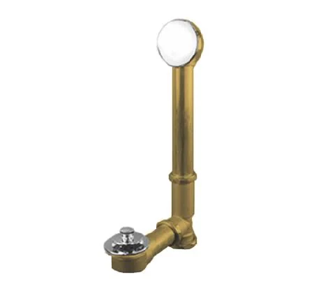 Mountain Plumbing BDWUNLT22/PEW Deluxe Lift & Turn Style Bath Waste & Overflow Drain (Brass Body) Pewter