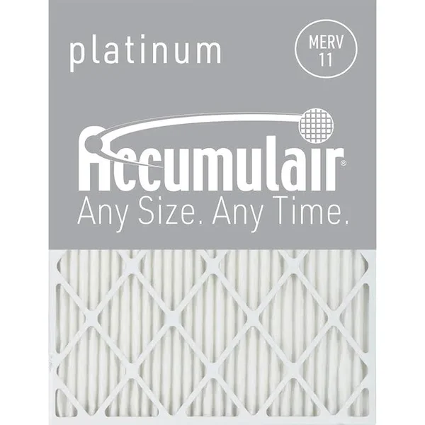 Accumulair Platinum 1 inch Air Filter, 4-Pack