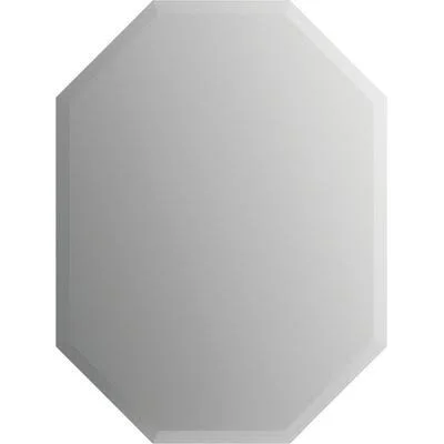 Octagonal Deluxe Modern Beveled Frameless Bathroom/Vanity Mirror Delta - Size: 40x22 H x 27x22 W