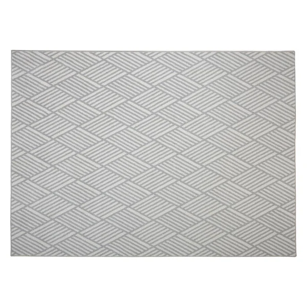 StyleWell Corbin Multi 8 ft. x 10 ft. Polyester Area Rug, White