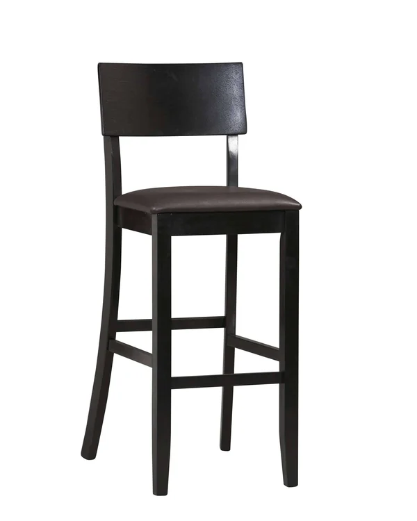 Linon Torino Contemporary Bar Stool - Black