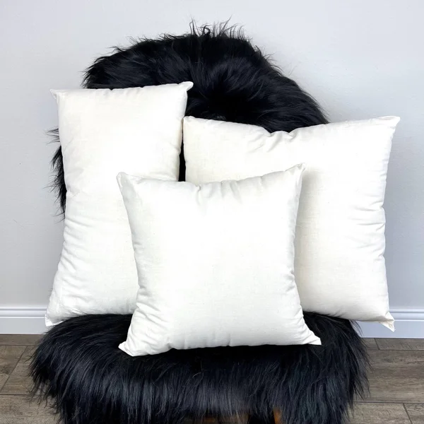 Copia Cove Wool Pillow Insert - 100% Wool Fill Cushion - Natural Fiber Eco Cushion Insert Home Decor - Size: 18 x 18