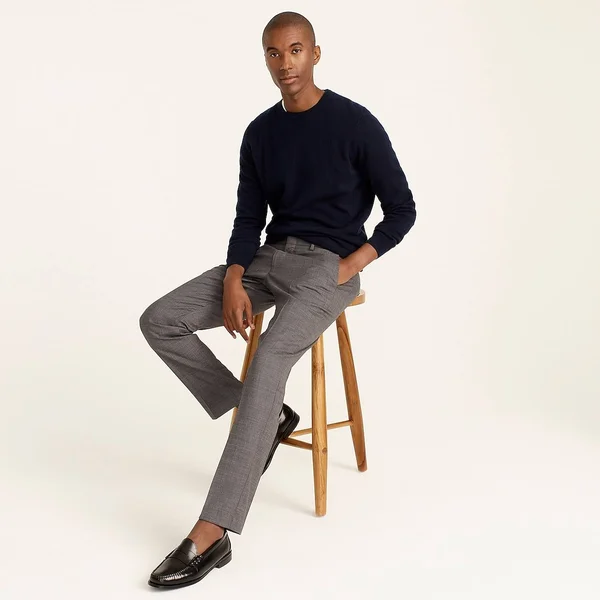 J.Crew Mens Ludlow Essential Slim-Fit Pant in Stretch Four-Season Wool (Size 34x34)