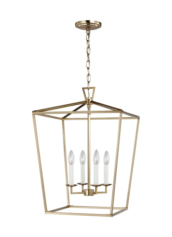 Sea Gull Lighting Dianna 4-Light Satin Bronze Medium Lantern - 5392604EN-848