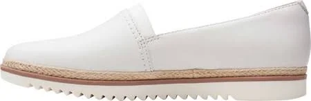 Clarks Serena Paige Women's Shoes White Leather : 9.5 A - Narrow