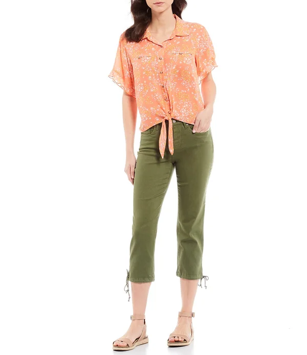 Nydj Drawcord Capri