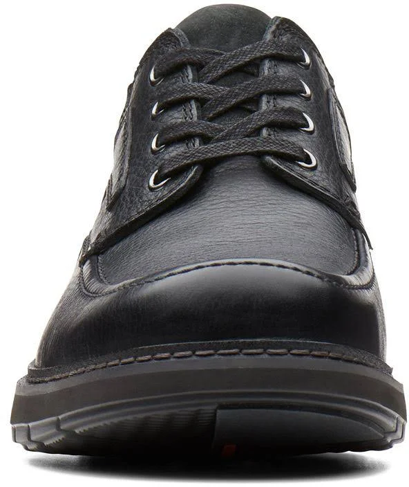 Clarks Men's Un Ramble Lace, Black Leather Size: 12 M