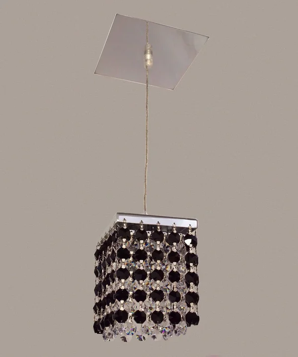 Classic Lighting 16101 BLK-CP Bedazzle Crystal Light Pendant Chrome