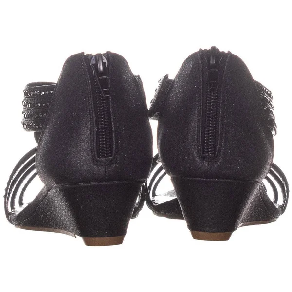 Charter Club Womens Gini Open Toe Casual Strappy Sandals, Black