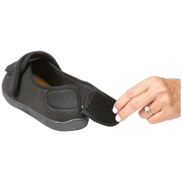 Foamtreads Men's Extra-Depth Wool Slippers for Swollen Feet, Size: 10, Gray