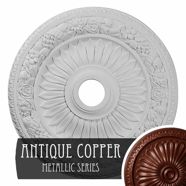 23 5/8x22OD x 3 5/8x22ID x 1 1/8x22P Bellona Ceiling Medallion (Ultra Pure White)