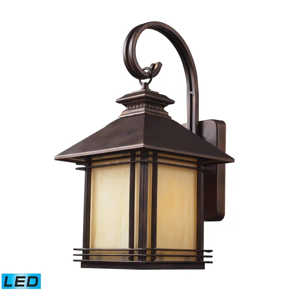 Elk Lighting Blackwell 1 Light Outdoor Wall Sconce in Hazelnut Bronze 42101/1-LED
