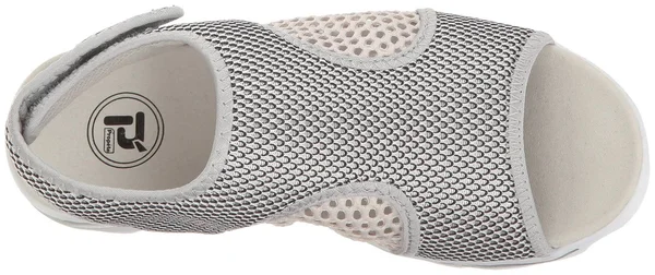 Propet Women's TravelActiv SS Silver/Black 5 M