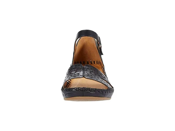 Pikolinos Women Margarita Strap Wedges Black 7.5-8