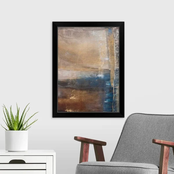 Kinetic Stone I, Black Framed Wall Art, 18x24, Great Big Canvas