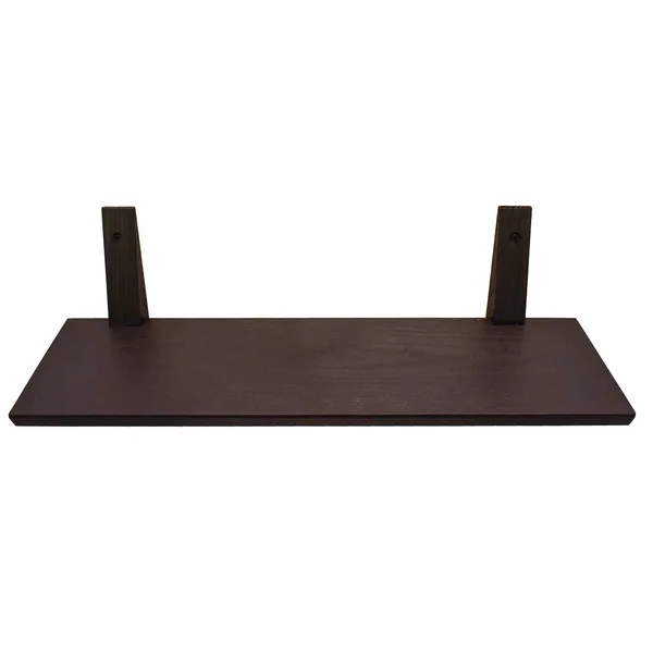 Emark Black 24-in L x 8-in D Wood Bracket Shelf, 03WD41102468