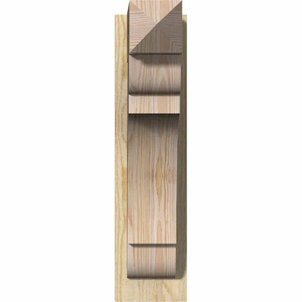 Ekena Millwork 6 in. x 24 in. x 16 in. Douglas Fir Olympic Arts and Crafts Rough Sawn Outlooker