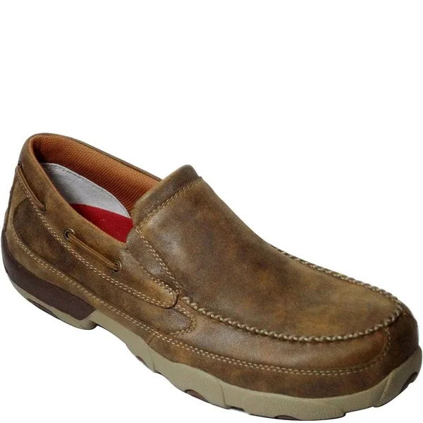 Twisted x MDMSC03 Men's Slip-On Driving Moccasins Bomber, 11, W