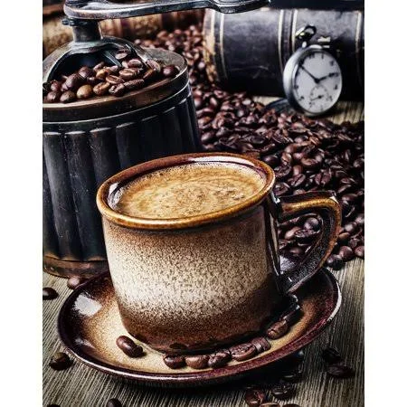 Diamond Painting Kit for Creativity & Leisure, for Advanced Diamond Art Lovers Coffee Break Wd044 18.86 x 14.93 Inches Squar
