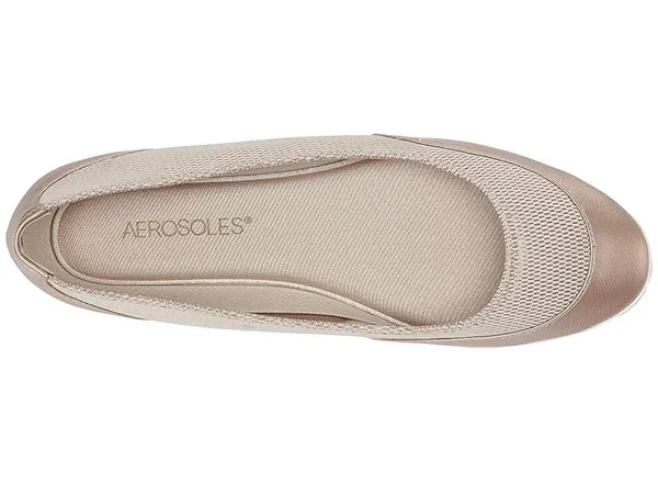 Women's Aerosoles Get Smart Ballet Flat, Size: 5.5, Gold