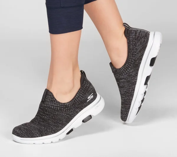 Women's Skechers GOwalk 5 Trendy Slip-On - Size: 5.5, Black