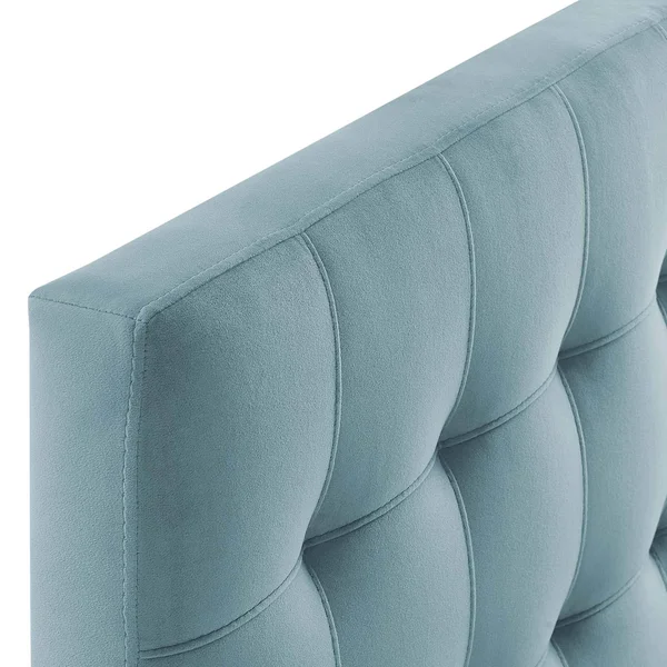 Modway Lily Biscuit Tufted Twin Performance Velvet Headboard - White