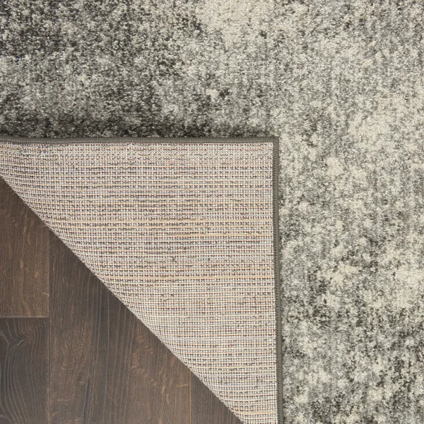 Nourison Passion PSN10 Area Rug - Charcoal/Ivory, 5&3x22 Round