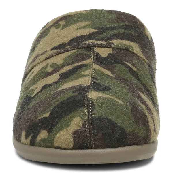 Vionic Alfons Men's Orthotic Slipper Olive Camo - 10 Medium