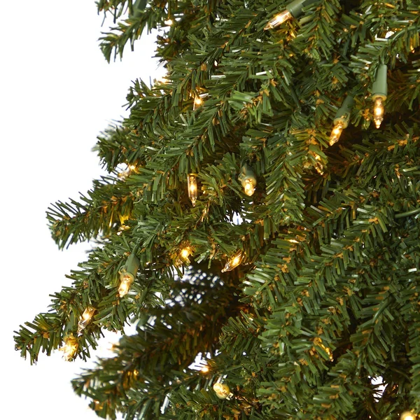 Nearly Natural 9ft. Grand Alpine Artificial Christmas Tree with 600 Clear Lights and 1183 Bendable Branches on Natural Trunk - Gr