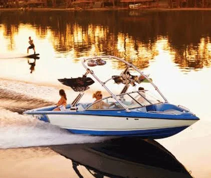 Taylor Made Semi Custom Boat Cover for Conventional Tournament Ski w/ Wakeboard Tower I/O - Pacific Blue - 102x22 - 23&5x22-24&4