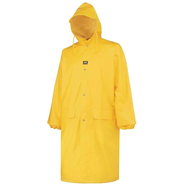 Helly Hansen 70306_310-L Raincoat with Attached Hood, Yellow, L