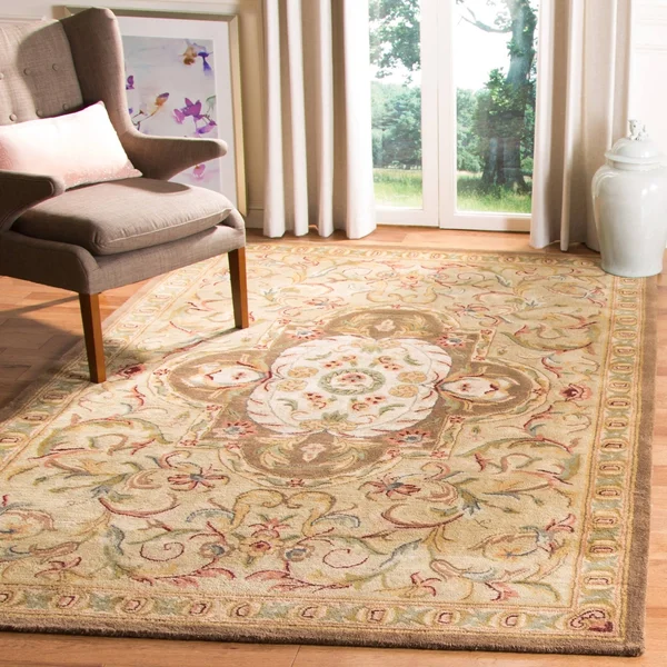 Safavieh Classic CL220B 7&6x22 x 9&6x22 Black - Beige Area Rug