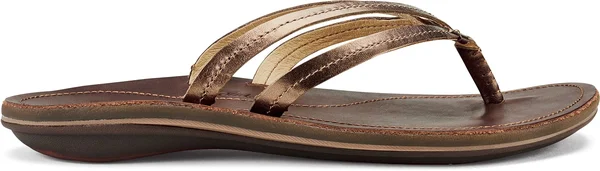 Olukai U&I Sandals - Women's Bronze/Dark Java, 8